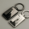 Custom Printed Gunmetal Keychain Add Your Design or Logo to Custom Gunmetal Keychain 8