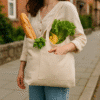 Custom Printed Hobo Grocery Cotton Tote Bag Merchlist Print Your Logo on Reusable Grocery Tote Bag 2