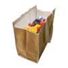 Custom Printed Jute Insulated Cooler Bag Add Your Design or Logo to Custom Jute Insulated Cooler Bag 2