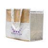 Custom Printed Jute Insulated Cooler Bag Add Your Design or Logo to Custom Jute Insulated Cooler Bag 3