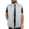 Custom Printed Puffer Vest Jacket Merchlist Print Your Logo on Custom Puffer Jacket Vest FInanceBro Vest_gray