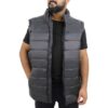 Custom Printed Sleeveless Puffer Jacket Vest Merchlist_Black 1