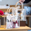 Custom Printed Transparent Chic Tote Bag Add Your Design or Logo to Custom Transparent Chic Tote Bag 5