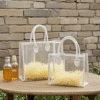 Custom Printed Transparent Chic Tote Bag Add Your Design or Logo to Custom Transparent Chic Tote Bag 6