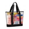 Custom Printed Transparent Zipper Tote Bag Add Your Design or Logo to Custom Transparent Zipper Tote Bag 1