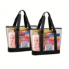 Custom Printed Transparent Zipper Tote Bag Add Your Design or Logo to Custom Transparent Zipper Tote Bag 5