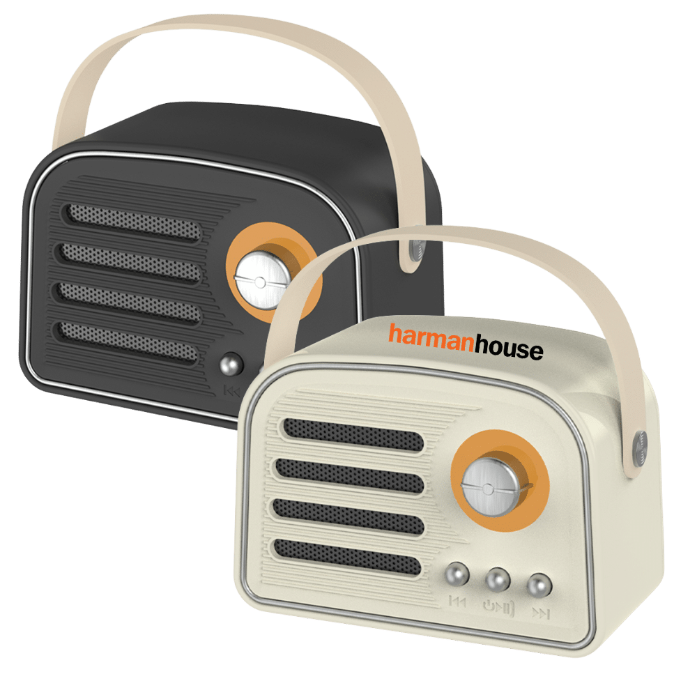 1. Main Custom Branded Antiq Speaker Merchlist Print Your Logo on Custom Vintage Speaker