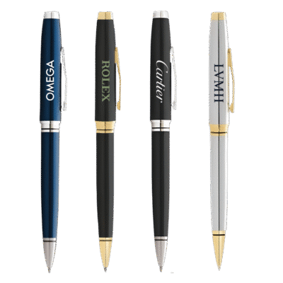 1. Main Custom Branded Cross Coventry Chrome Ballpoint Pen Merchlist Print or Engrave Your Logo on Custom Cross Pen