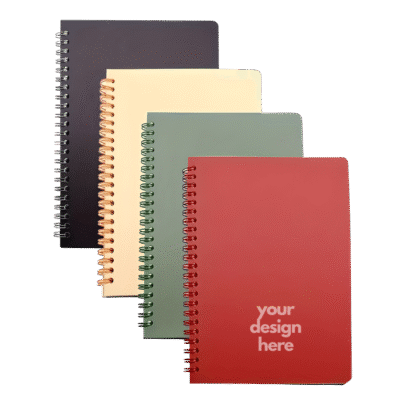 1. Main Custom Printed Atom Spiral Notebook Merchlist Print Your Logo on Personalized A5 Spiral Notebook