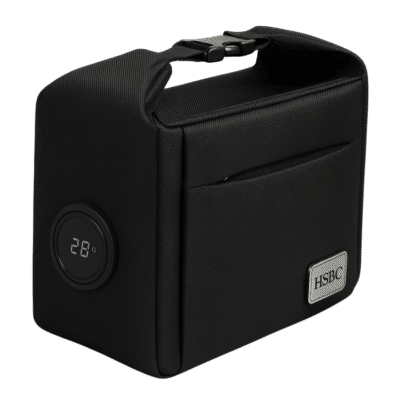 1. Main Custom Printed Cooler Bag with Temperature Display Merchlist Print Your Logo on Custom Cooler Lunch Bag for Office Picnic Outdoors