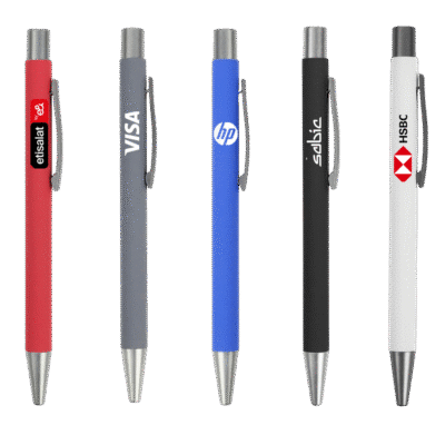 1. Main Custom Printed Metal Push Pen Merchlist Print Your Logo on Custom Office Push Pen