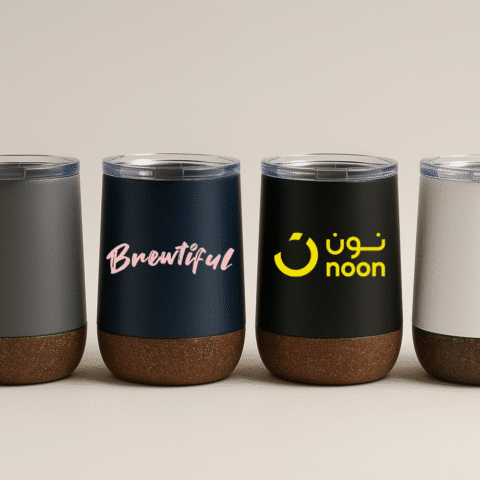 1. Main Custom Printed Nordic Cork Mug Merchlist Print Your Logo or Name or Design on Custom Cork Mug