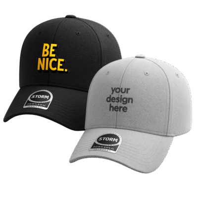 1. Main Custom Printed STORM Textured Cap Merchlist Print or Embroider Your Logo on Custom Cap Hat