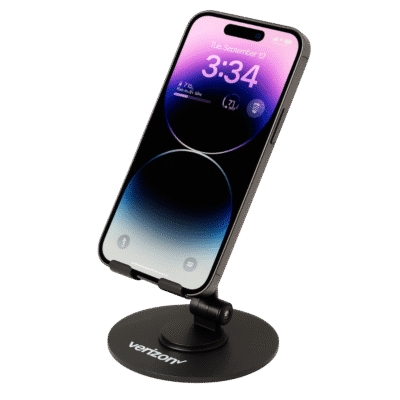 1. Main Custom Printed TELLARO 360° Rotating Metal Phone Stand Merchlist Print Your Logo on Custom Phone Stand Holder