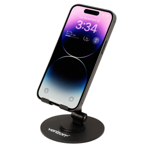1. Main Custom Printed TELLARO 360° Rotating Metal Phone Stand Merchlist Print Your Logo on Custom Phone Stand Holder