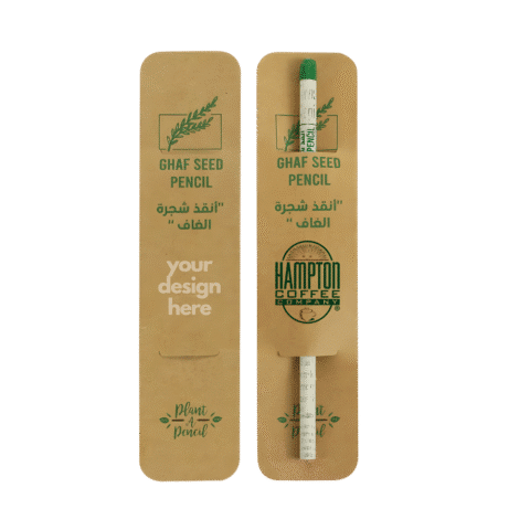 1.0 Main Custom Printed Ghaf Seed Plantable Pencil Add Your Design or Logo to Custom Ghaf Seed Plantable Pencil