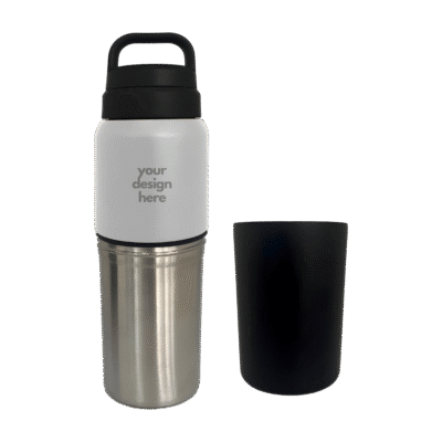 1.0 Main Custom Printed Insulated Bottle with Detachable Cup Add Your Design or Logo to Custom Insulated Bottle with Detachable Cup