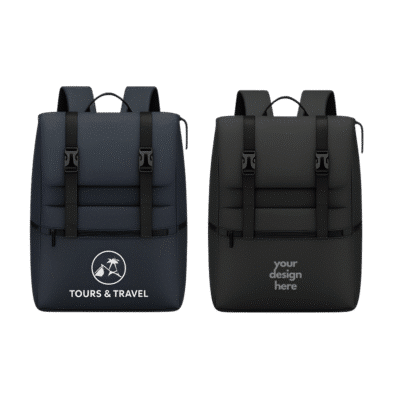 1.0 Main Custom Printed LEON Buckle Backpack Your Design or Logo to Custom LEON Buckle Backpack
