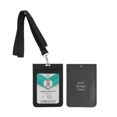 1.0 Main Custom Printed Leather Lanyard Add Your Design or Logo to Custom Leather Lanyard