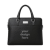 1.0 Main Custom Printed ORVANI PU Leather Briefcase Add Your Design or Logo to Custom ORVANI PU Leather Briefcase