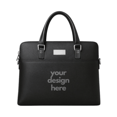 1.0 Main Custom Printed ORVANI PU Leather Briefcase Add Your Design or Logo to Custom ORVANI PU Leather Briefcase
