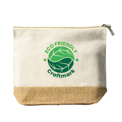 1.0 Main Custom Printed Quibble Canvas Jute Pouch Add Your Design or Logo to Custom Quibble Canvas Jute Pouch