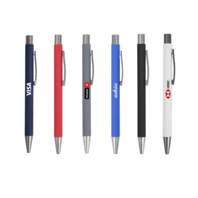 1.0 Main Custom Printed Silicon Coated Metal Pen Your Design or Logo to Custom Silicon Coated Metal Pen