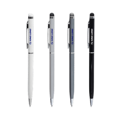 1.0 Main Custom Printed Stylus Slim Metal Pen Add Your Design or Logo to Custom Stylus Slim Metal Pen