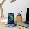 Custom Printed 3-in-1 Wireless Charging Station Add Your Design or Logo to Custom 3-in-1 Wireless Charging Station 4