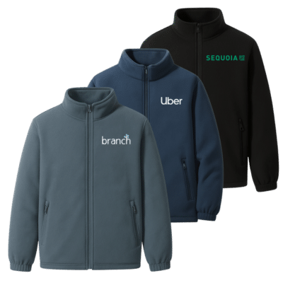 1. Main Custom Embroidered Fleece Jacket with Pockets Merchlist Add Your Logo on Custom Micro Fleece Jackets