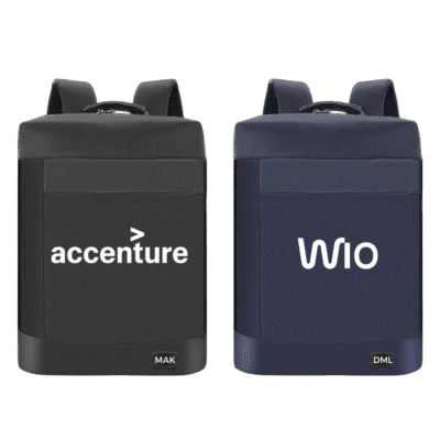 1. Main Custom Printed Hustle Laptop Backpack Merchlist Print Your Logo on Custom Freelance Consultant Banker Travel Laptop Backpack