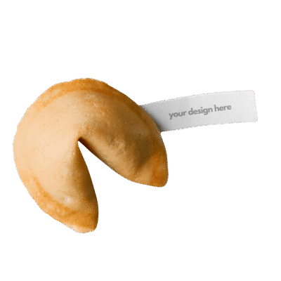 1.0 Main Custom Printed Fortune Cookies with Custom Message Add Your Design or Logo to Custom Fortune Cookies with Custom Message