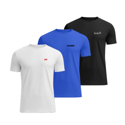 1.0 Main Custom Printed Luxe Crew Neck T-shirt Add Your Design or Logo to Custom Luxe Crew Neck T-shirt