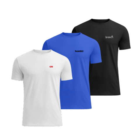 1.0 Main Custom Printed Luxe Crew Neck T-shirt Add Your Design or Logo to Custom Luxe Crew Neck T-shirt