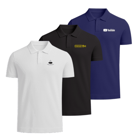 1.0 Main Custom Printed Luxe Polo Shirt Add Your Design or Logo to Custom Luxe Polo Shirt