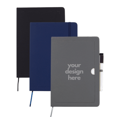 1.0 Main Custom Printed Slate Brainstorm Notebook Add Your Design or Logo to Custom Slate Brainstorm Notebook