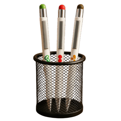 1. Main Custom Printed Halo White Stylus Pen Merchlist Print Your Logo on Custom White Pen with Stylus 2