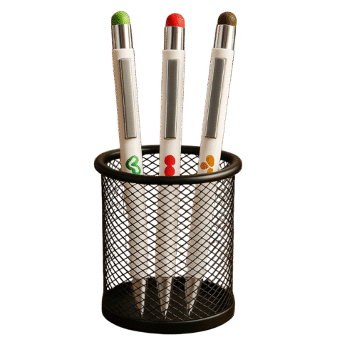 1. Main Custom Printed Halo White Stylus Pen Merchlist Print Your Logo on Custom White Pen with Stylus 2