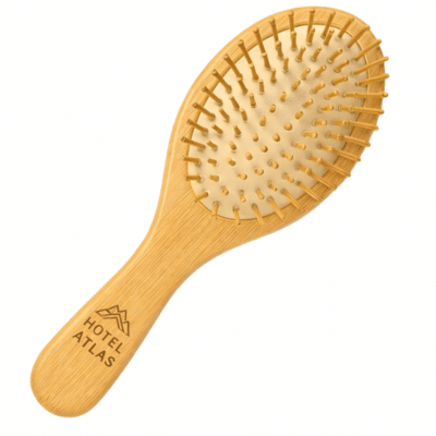 1. Main Custom Branded Bamboo Hair Brush Merchlist Print or Engrave Your Logo on Custom Hair Brush Comb