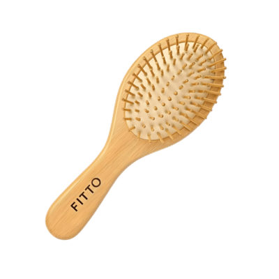 1.0 Main Custom Printed Bamboo Hair Brush Add Your Design or Logo to Custom Bamboo Hair Brush