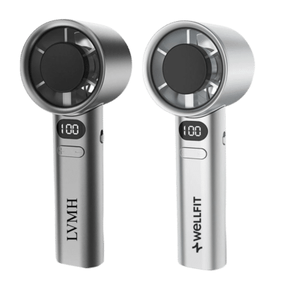 1. Main Custom Branded TURBO Rechargeable Hand Fan Merchlist Print Your Design or Logo on Custom Electric Fan