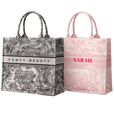 1. Main Custom Printed Atelier Tote Bag Merchlist Print Your Design, Name or Logo on Custom Dior Tote Bag