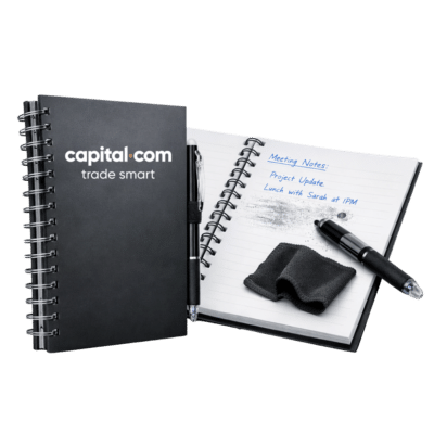 1. Main Custom Printed ETERNITY Reusable Notebook & Pen Set Merchlist Print Your Logo on Reusable Write and Erase Notebook