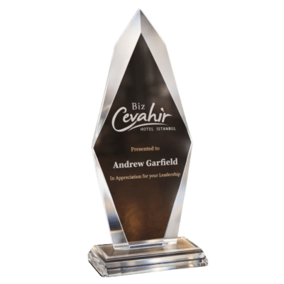1. Main Custom Printed Ignite Crystal Award Merchlist Print Your Recognition Details on Custom Trophy Award