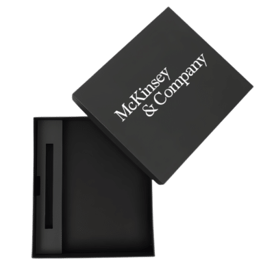 1. Main Custom Printed Notebook & Pen Gift Box Merchlist Print Your Logo on Custom Notebook Pen Box Only