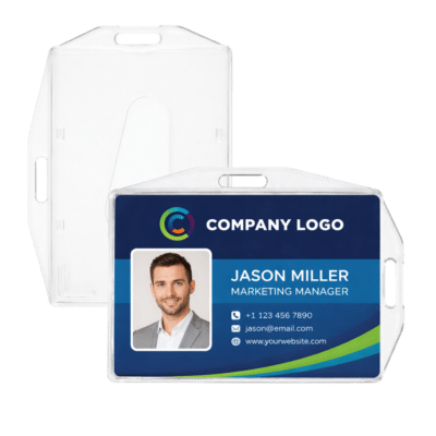 1.0 Main Custom Printed Access Card Holder Add Your Design or Logo to Custom Access Card Holder