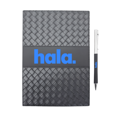 1.0 Main Custom Printed Luxe A5 Notebook & Pen Gift Set Add Your Design or Logo to Custom Luxe A5 Notebook & Pen Gift Set