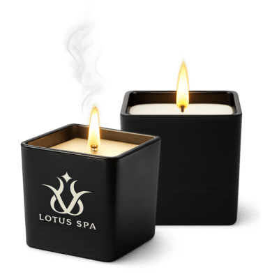 1.0 Main Custom Printed Scented Amber Wood Candle Add Your Design or Logo to Custom Scented Amber Wood Candle