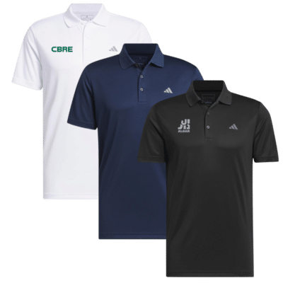 1. Main Custom Branded Adidas Performance Polo Shirt Merchlist Print or Embroider Your Logo on Custom Adidas Polo Shirt