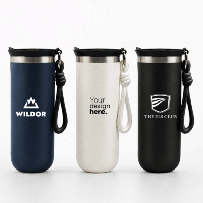 1. Main Custom Printed CHASE Tumbler with Rope Strap Merchlist Print Your Design or Logo on Custom Travel Tumbler with Rope Strap for Sports Hiking Golf